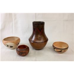 Group of Navajo and Hopi Pots