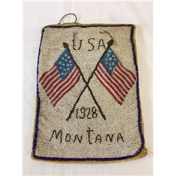 Fully Beaded Blackfoot Flat Bag