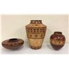Image 1 : 3 Handmade Wood Inlay Pots