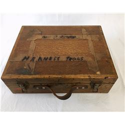 Antique Box of Harness Tools