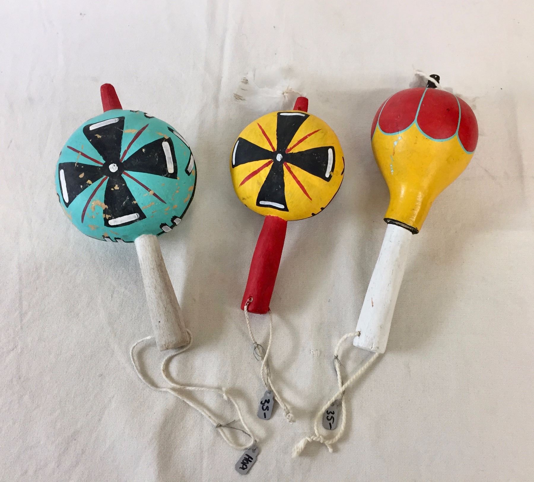 Group of Hopi Rattles