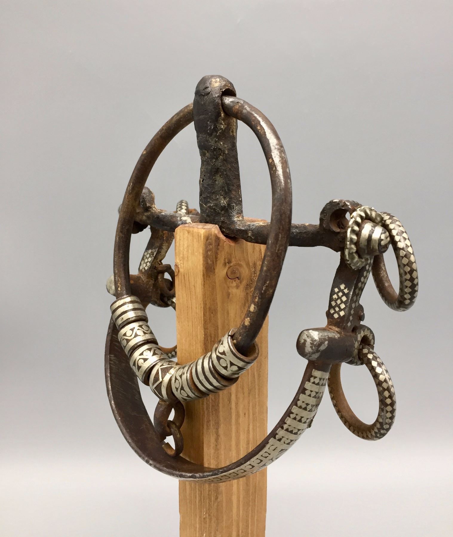 Fancy Silver Inlay Ring Bit