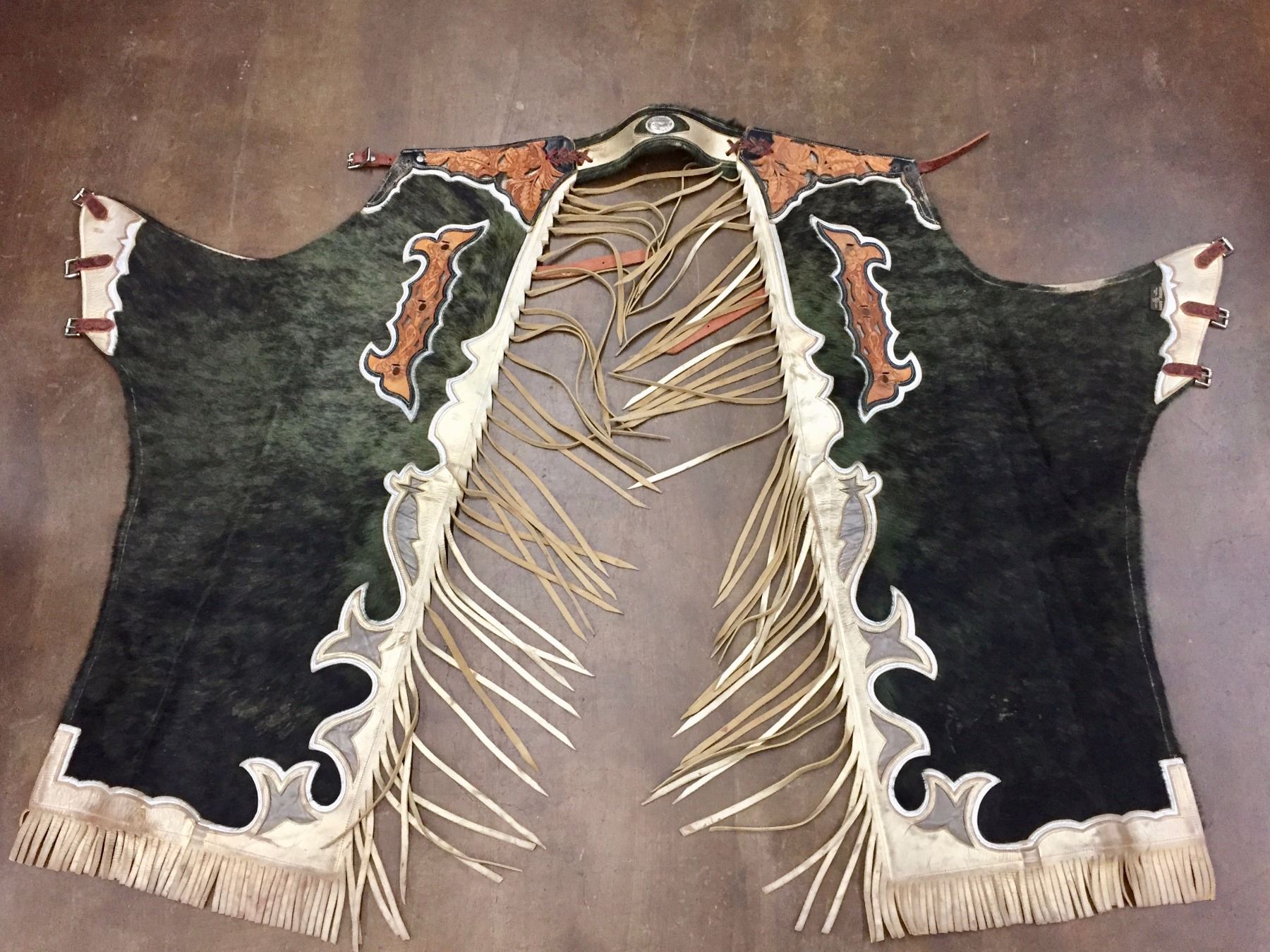 Pair of Fancy “Hair On” Rodeo Chaps