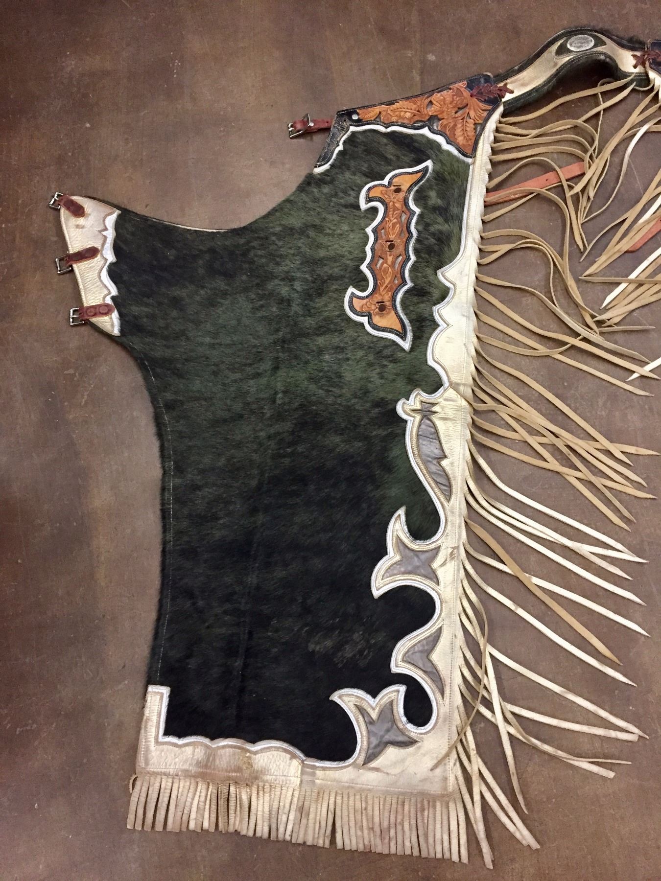 Pair of Fancy “Hair On” Rodeo Chaps