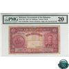 Image 1 : Bahamas Pick# 10a. 1936 The Bahama's Government 10/ Shillings, J.H. Jarrett at left, Columbus Waterm