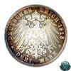 Image 2 : Germany-Saxony 1913E Proof commemorative 3 Mark. Low Mintage! Beautiful Toning!