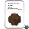 Image 1 : Great Britain 1844 Penny NGC Certified MS-62 BN