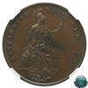 Image 3 : Great Britain 1844 Penny NGC Certified MS-62 BN
