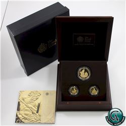 Great Britain Royal Mint - London 2012 Olympiad Citius, Altius, Fortius 3-coin 22K Gold Commemorativ