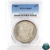 Image 1 : USA Silver $1 1882 PCGS Certified MS-65. A nicely struck coin with slight toning around the edges.