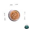 Image 2 : USA 1856 $1 Gold Indian Princess Large Head, Slanted 5, in AU-UNC Condition.