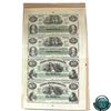 Image 1 : USA S3323/S3324, 1872 uncut sheet of 4x South Carolina Bond Script Notes containing (2) $5 and (2)