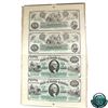 Image 1 : USA S3325/S3326, 1872 Uncut Sheet of 4x South Carolina Bond Script Notes containing (2) $20 and (2)