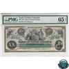 USA SCCR7. 1872 State of South Carolina $20, Columbia. S/N: 1456-A. PMG Certified Gem UNC-65 EPQ!