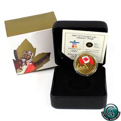 Canada 2007 $75 Olympic Games - Athletes Pride 14K Gold Coin.