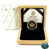 Image 1 : Canada 1989 Canada $50 Commemorative 10th Anniversary Proof 1oz Fine Gold Maple in Wooden Display Ca