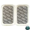 Image 2 : Pair of Vintage Johnson Matthey 1/2oz Fine Silver Bars - Consecutive (Tax Exempt). Bars are sealed i