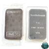 Image 2 : Pair of Scotiabank 1oz Fine Silver Bars (Tax Exempt). Set comes with the Rare Scotiabank bar produce