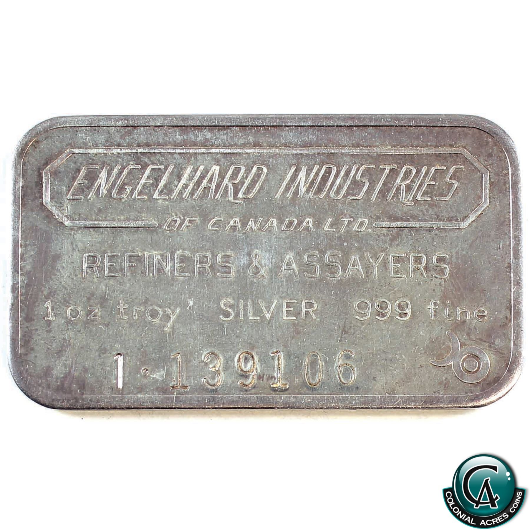 engelhard 1 oz silver bar serial number lookup