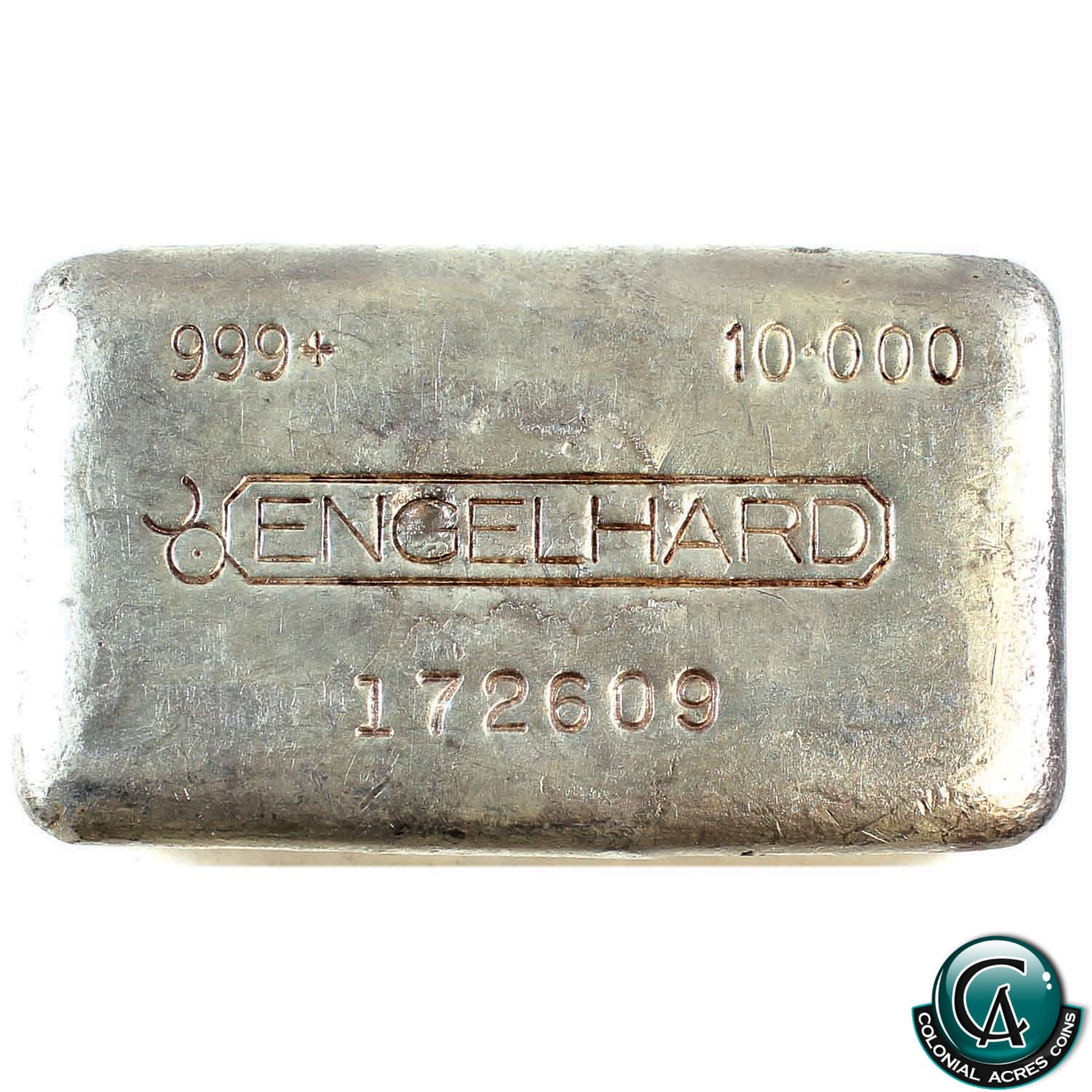 engelhard 10 oz silver bar serial number c1404864