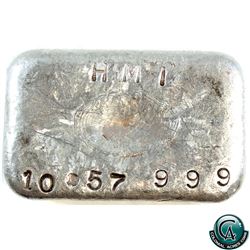 Old Pour - HMI - 10.57oz Fine Silver Loaf/Bar (Tax Exempt)