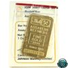 Image 1 : ULTRA RARE 1979 Johnson Matthey 1oz - Trojan Fine Gold Bar (Tax Exempt). Serial #002762. Comes with 