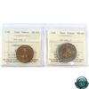 Image 1 : Test Token TT-200.1 1994/95 $2 MS-63 & TT-200.3 1994/95 $2 MS-65. Both ICCS Certified. 2pcs.