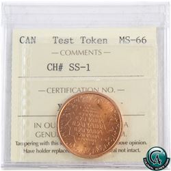 Test Token: CH# SS-1 Salesman token ICCS Certified MS-66