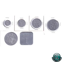 Tokens, Hudson Bay 6 collection! Set includes 6x Eastern Arctic Set (5, 10,25, 50, 100 & 1 Large squ