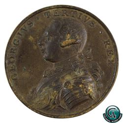 Medal: 1760 Great Britain Accession of George III. By T.Pingo (41mm Bronze) 1760 Great Britain Medal