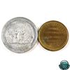 Image 2 : Medal: Pair of 1893 World's Fair, Columbian Exposition Chicago commemorative Medals (2pcs). Lot incl