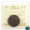 Image 1 : Newfoundland 1-cent 1876H ICCS Certified AU-55.