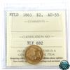 Image 1 : Newfoundland $2 1865 Gold ICCS Certified AU-55.