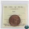 Image 1 : 1-cent 1901 ICCS Certified MS-64 RED!