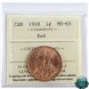 Image 1 : 1-cent 1918 ICCS Certified MS-65 RED!