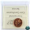 Image 2 : 1-cent 1959 ICCS Certified MS-66 Red. Contains a vibrant orange glow throughout.