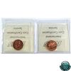 Image 2 : 1-cent 1959 & 1964 ICCS Certified PL-66 Red; Ultra Heavy Cameo. 2pcs