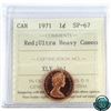 Image 1 : 1-cent 1971 ICCS Certified SP-67 Ultra Heavy Cameo RED! TOP GRADE!!