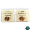Image 2 : 1-cent 1985 Pointed 5 & Blunt 5 ICCS Certified MS-66. 2pcs