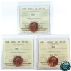 Image 1 : 1-cent 2001, 2002P, 2002 ICCS Certified MS-66. 3pcs.