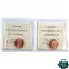 Image 2 : 1-cent 2003 & 2003P New Effigy ICCS Certified MS-67 RED! Both tied for the highest grade by ICCS. 2p