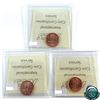 Image 2 : 1-cent 2003, 2003P, 2003P New Effigy ICCS Certified MS-67 Red. 3pcs.