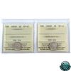 Image 1 : 5-cent 1881H & 1882H ICCS Certified EF-45. 2pcs