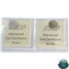 Image 2 : 5-cent 1900 Round 0 & 1900 Oval 0 ICCS Certified VF-30. 2pcs