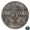 Image 3 : 5-cent 1922 Far Rim ICCS Certified MS-62