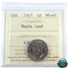 Image 1 : 5-cent 1947 Maple Leaf ICCS Certified MS-65