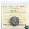 Image 1 : 5-cent 1953 Mule NSF NL ICCS Certified EF-45. A nice example of a scarce variety!