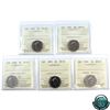 Image 1 : 5-cent 1990-1994 ICCS Certified SP-67. 5pcs