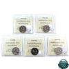 Image 2 : 5-cent 1990-1994 ICCS Certified SP-67. 5pcs