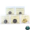 Image 1 : 2015 5-cent, 10-cent, 25-cent Caribou, 50-cent, Loon $1 ICCS Certified MS-66. 5pcs.